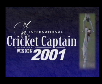 International Cricket Captain 2001 Ashes Edition Title Screen